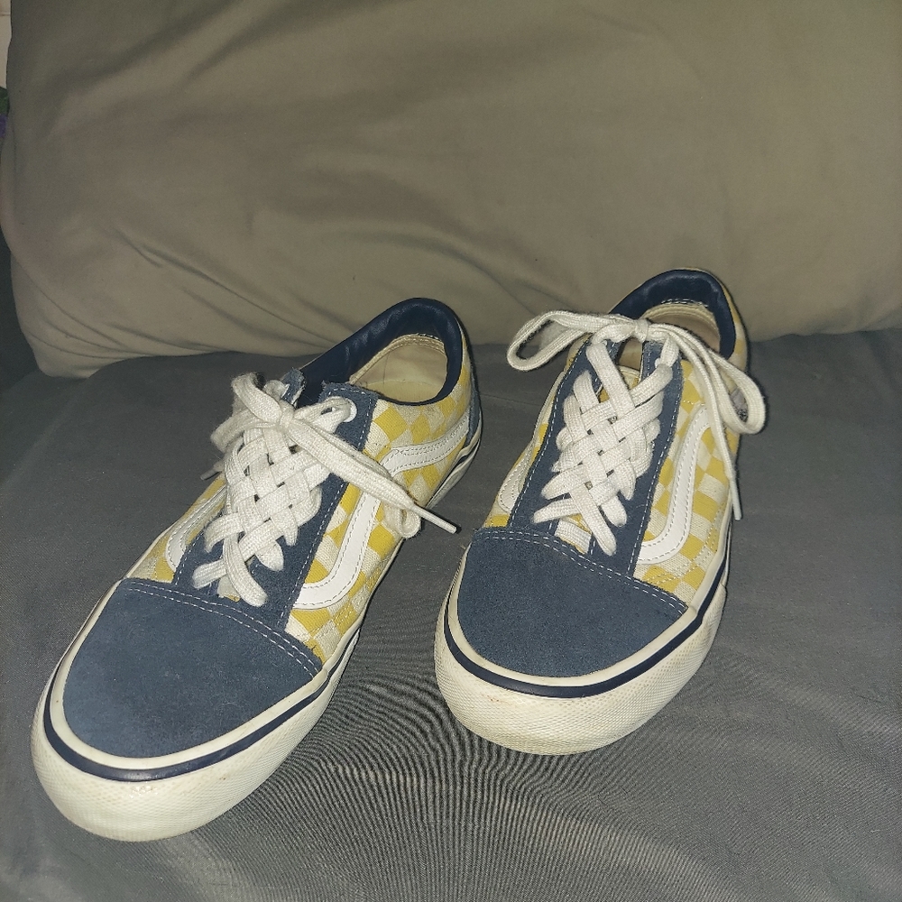 Navy and Gold Old Skool Vans